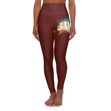 Load image into Gallery viewer, &#39;Just Breathe&#39; High Waisted Active Leggings, Maroon - Rise Paradigm