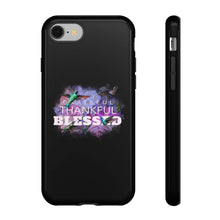 Load image into Gallery viewer, &#39;Grateful Thankful Blessed&#39; Durable Phone Case, Black - Rise Paradigm