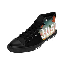 Load image into Gallery viewer, &#39;Just Breathe&#39; Women&#39;s High-top Sneakers, Black - Rise Paradigm