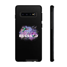 Load image into Gallery viewer, &#39;Grateful Thankful Blessed&#39; Durable Phone Case, Black - Rise Paradigm