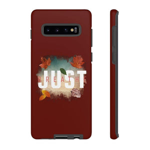 'Just Breathe' Durable Phone Case, Maroon - Rise Paradigm