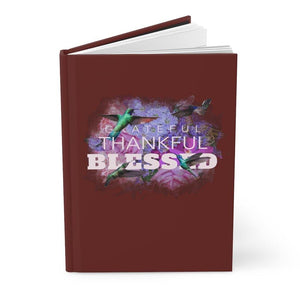 'Grateful' Hardcover Journal Matte, Maroon - Rise Paradigm