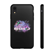 Load image into Gallery viewer, &#39;Grateful Thankful Blessed&#39; Durable Phone Case, Black - Rise Paradigm