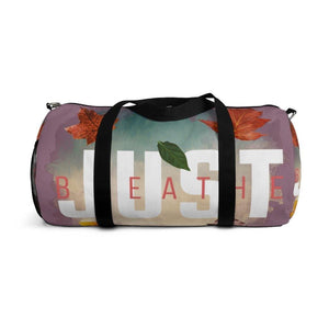 'Just Breathe' Duffel Bag, Plum - Rise Paradigm