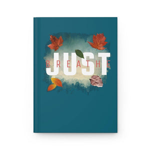 'Just Breathe' Hardcover Journal Matte, Sea Blue - Rise Paradigm