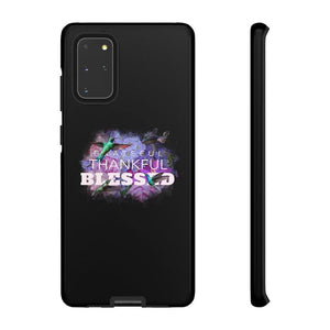 'Grateful Thankful Blessed' Durable Phone Case, Black - Rise Paradigm