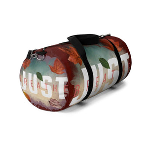 'Just Breathe' Duffel Bag, Maroon - Rise Paradigm