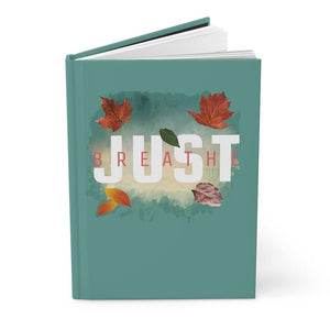 'Just Breathe' Hardcover Journal Matte, Turquoise - Rise Paradigm