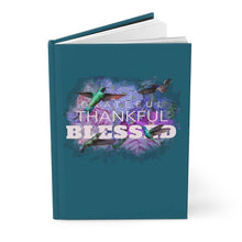 Load image into Gallery viewer, &#39;Grateful&#39; Hardcover Journal Matte, Sea Blue - Rise Paradigm