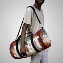 Load image into Gallery viewer, &#39;Just Breathe&#39; Duffel Bag, Maroon - Rise Paradigm