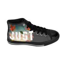 Load image into Gallery viewer, &#39;Just Breathe&#39; Women&#39;s High-top Sneakers, Charcoal - Rise Paradigm