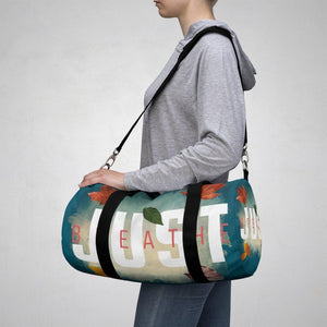 'Just Breathe' Duffel Bag, Sea Blue - Rise Paradigm