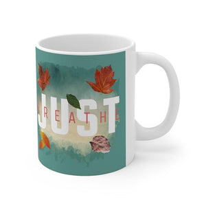 'Just Breathe' Mug, Turquoise - Rise Paradigm