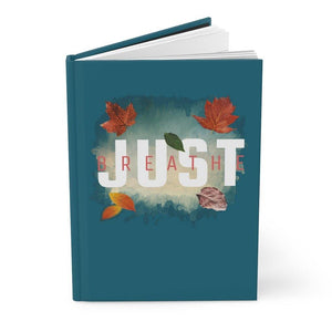 'Just Breathe' Hardcover Journal Matte, Sea Blue - Rise Paradigm