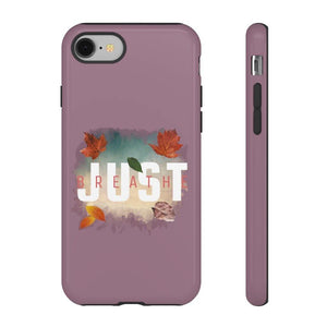 'Just Breathe' Durable Phone Case, Plum - Rise Paradigm