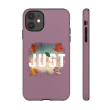 Load image into Gallery viewer, &#39;Just Breathe&#39; Durable Phone Case, Plum - Rise Paradigm