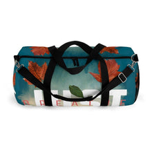 Load image into Gallery viewer, &#39;Just Breathe&#39; Duffel Bag, Sea Blue - Rise Paradigm