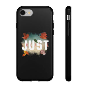 'Just Breathe' Durable Phone Case, Black - Rise Paradigm