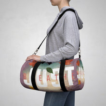 Load image into Gallery viewer, &#39;Just Breathe&#39; Duffel Bag, Plum - Rise Paradigm