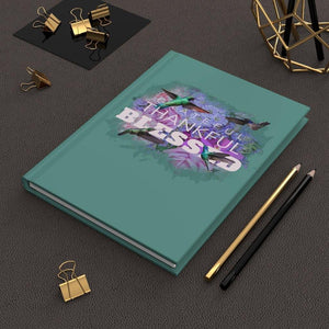 'Grateful' Hardcover Journal Matte, Turquoise - Rise Paradigm