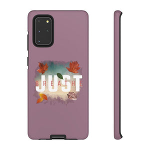 'Just Breathe' Durable Phone Case, Plum - Rise Paradigm