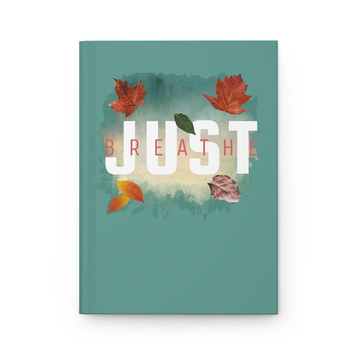 'Just Breathe' Hardcover Journal Matte, Turquoise - Rise Paradigm