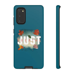 'Just Breathe' Durable Phone Case, Sea Blue - Rise Paradigm