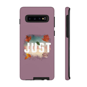 'Just Breathe' Durable Phone Case, Plum - Rise Paradigm