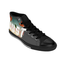 Load image into Gallery viewer, &#39;Just Breathe&#39; Women&#39;s High-top Sneakers, Charcoal - Rise Paradigm