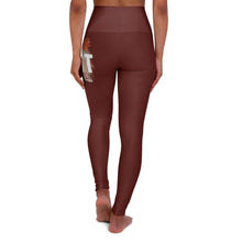 Load image into Gallery viewer, &#39;Just Breathe&#39; High Waisted Active Leggings, Maroon - Rise Paradigm