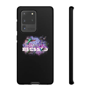 'Grateful Thankful Blessed' Durable Phone Case, Black - Rise Paradigm