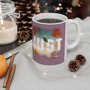 'Just Breathe' Mug, Plum - Rise Paradigm